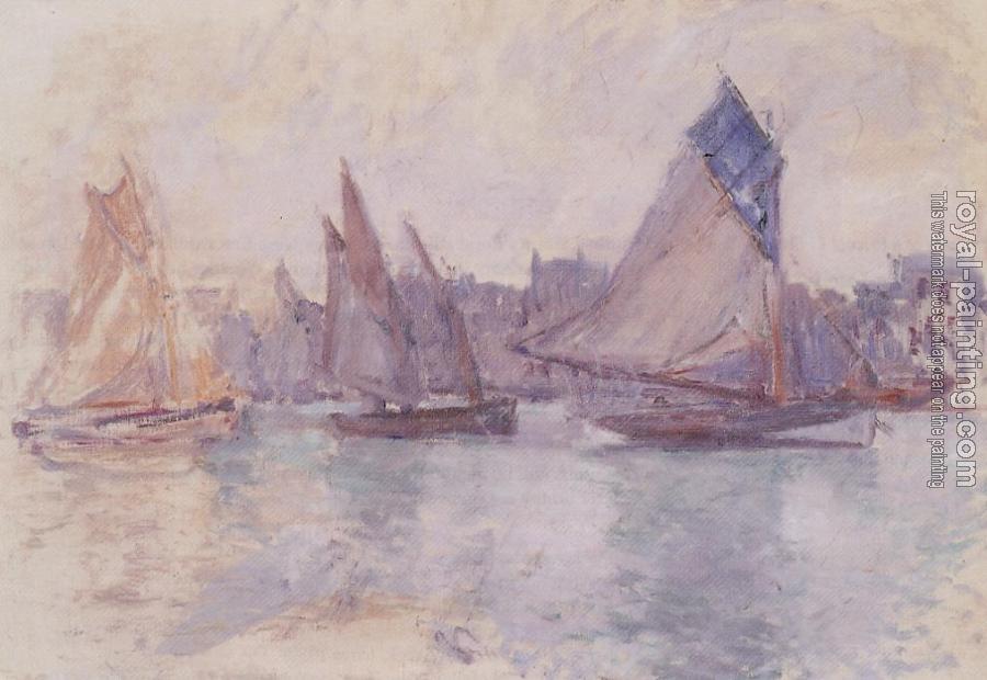 Claude Oscar Monet : Boats in the Port of Le Havre